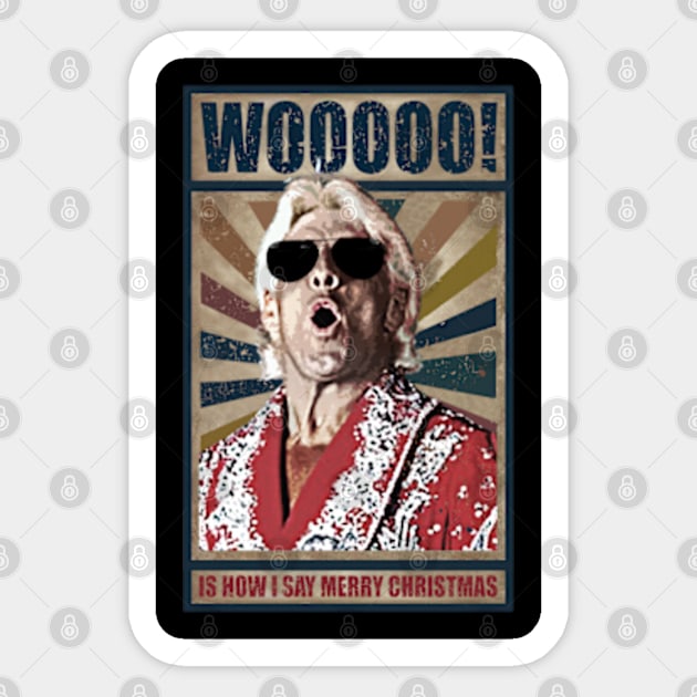 Woooo rich flair christmas Sticker by iceeagleclassic